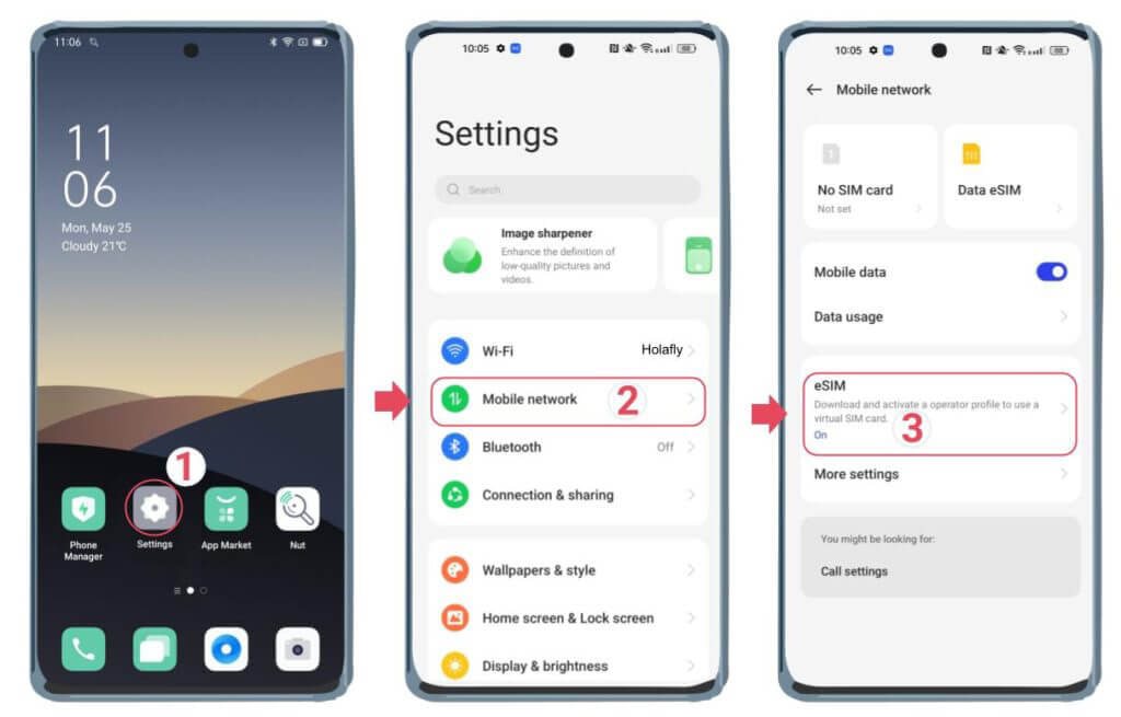 Hướng dẫn thêm eSIM trên Android